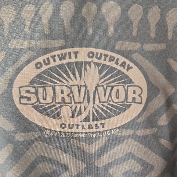Hunter Green Patterned Survivor Hoodie - Picture 2 of 4